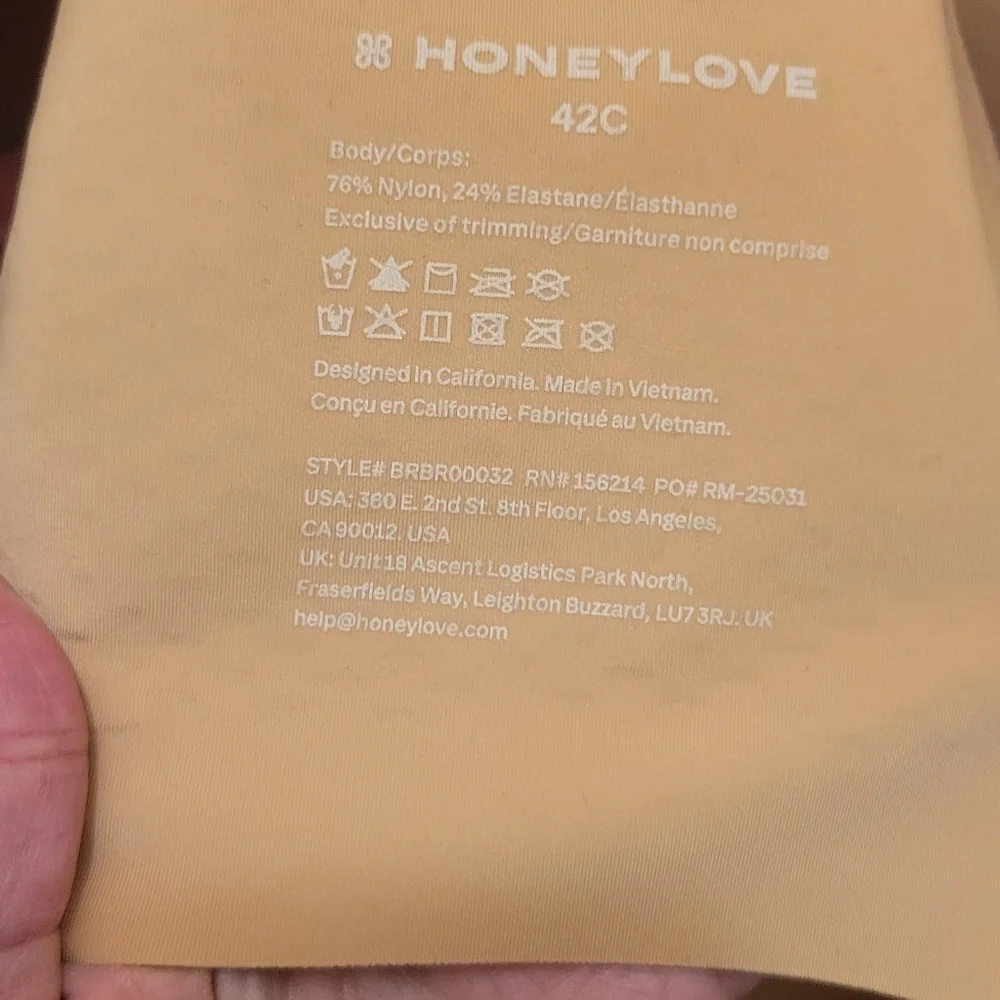 Honeylove | Cloud Embrace Wireless Contour T-shirt Bra Tan Size 42C - Picture 4 of 4